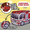Pop Up Fire Truck - Indoor Playhouse for Kids | Red Engine Toy Gift for Boys and Girls - Sunny Days Entertainment, Multi