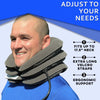 EverRelief Cervical Neck Traction Device - Inflatable Neck Stretcher Pillow for Instant Neck Decompression - US Owned & FSA Eligible Support Brace for Home Use Neck Pain Relief