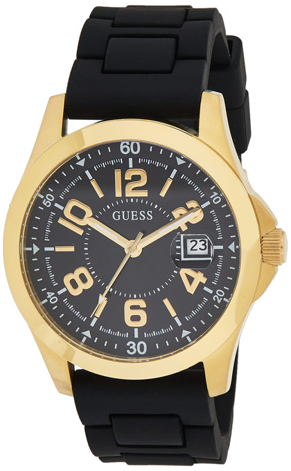 GUESS Mens Quartz Watch, Analog Display and Silicone Strap Gw0058G2