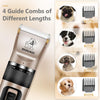 Gooad Dog Clippers and Dog Paw Trimmer,Quiet Dog Nail Grinder, Cordless Dog Grooming Clippers for Thick Coats, Dog Trimmer Grooming Kit, Shaver Hair Clippers for Dogs Cats Pets