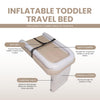 Gembebe Safe and Convenient Traveling with Inflatable Toddler Airplane Bed - Includes Hand Pump, Seat Belt, Comes with Carry Bag, BPA-Free Material, Perfect for Airplane Travel (Brown)
