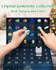 Advent Calendar 2023, 24 Kinds Rock Collection Natural Crystal Gemstone Advent Calendar, Chakra Crystals and Healing Stones Set for Beginners, Christmas Gifts for Kids, Girls, Boys, Adults, Women