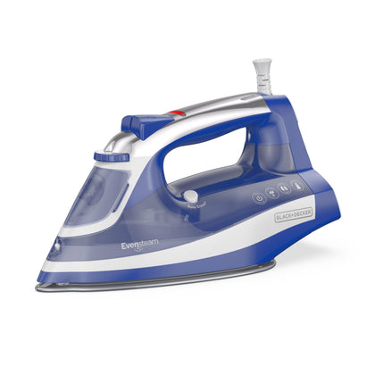 BLACK+DECKER One Step Steam Iron, EvenSteam Soleplate & Smart Steam Control with Easy-Fill Water Tank and 3-way Automatic Shutoff