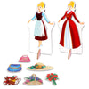 Disney Princess Magnetic Dress Up Doll Figure for Girls ~ Cinderella Bundle with 35 Magnetic Wardrobe Accessories, Storybook, Stickers, and Tote Bag (Princess Activity Set for Kids)