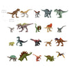Mattel Jurassic World Dominion Minis Multipack, 20 Mini Dinosaur Toys with Authentic Designs, 1.125-inch Scale