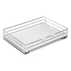 Pull Out Cabinet Organizer for Spices, Cans - Heavy Duty with 5 Year Limited Warranty- Pull Out Spice Rack- Chrome 14-3/8