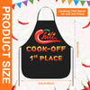 Mepase 6 Pcs Chili Cook off Prizes Kitchen Cooking Chili Apron Award Trophies Medals 1st 2nd 3rd Prizes Set of 3 Medals for Women Men Friends Family Decorations Gifts