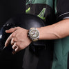 NAVIFORCE Fashion Big Face Watches for Men Analog Auto Date Leather Strap Military Sports Waterproof Luminous Quartz Wristwatch