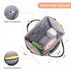 Diaper Bag Backpack for Women, Baby Bags for Girls,Diaper Bag with Changing Pad, and Insulated Pockets (Dark Grey +Light Grey)