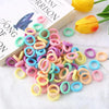 400 Pcs Baby Hair Ties for Toddler Girls, Elastic Hair Bands Cute Candy Color Cotton Small Seamless Hair Accessories Ponytail Holders for Kids Teens Women