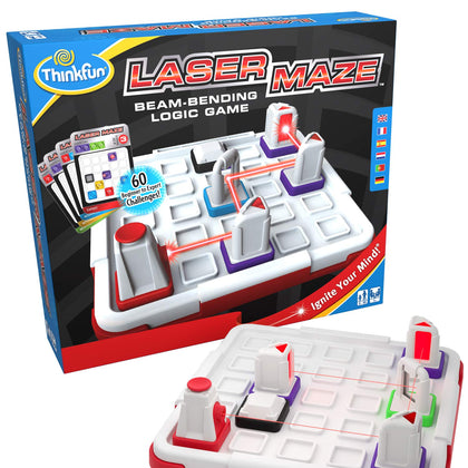 Think Fun Laser Maze (Class 1) Brain Game and STEM Toy for Boys and Girls Age 8 and Up - Award Winning and Mind Challenging Game for Kids (44001014)