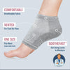 Dr. Frederick's Original Moisturizing Heel Socks for Cracked Heel Treatment - 2 Pairs - Stop Cracked Heels in Their Tracks