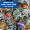 The Treemendous Ornament Decorator - Christmas Tree Ornament Decorating Kit & 6 Pack Ornament Combo Pack - Holiday Arts and Crafts Activity for Kids Ages 3 and Up [Cap Colors May Vary]