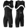 SLS3 Triathlon Suits Mens - Premium FX Tri Suit Men Triathlon - Sleeveless Trisuit Triathlon Men - Quick Drying Mens Triathlon Suit - Mens Tri Kit, Padded Skinsuit, Pocket (Black, Large)