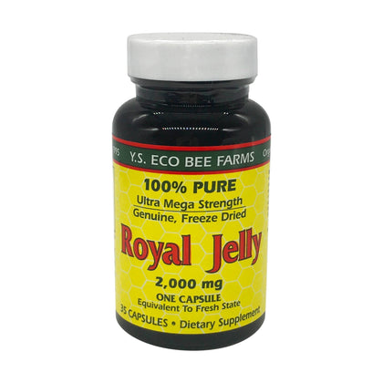 YS BEE Farms Pure Royal Jelly Capsules, 35 CT