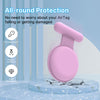 Waterproof Airtag Holder for Kids (2 Pack), Air Tag Case with Pin Hidden, Kids Airtag Clip GPS Tracker Safe Cover Compatible with Apple Airtag, Suitable for Toddler, Elder, Clothing (Pink/Purple)
