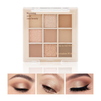 Boobeen Nude Eyeshadow Palette - Matte and Shimmer Makeup, Highly Pigmented Creamy Eye Shadow Powder, Create a Neutral Eye Look, Long Wearing