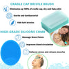 Baby Cradle Cap Treatment Kit | Baby Cradle Cap Brush for Babies - Baby Bath Essentials | Cradle Cap Comb & Baby Bath Sponge (Set of 6)