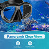 findway Snorkel Mask, Scuba Mask, Panoramic Wide View Dry Snorkel Set for Adults, Anti-Fog Scuba Diving Mask, Snorkeling Gear for Adults, Professional Training Snorkeling Gear