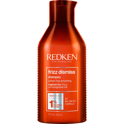 Redken Frizz Control/Dismiss Shampoo | Weightless Anti Frizz and Humidity Protection for Smoother Hair | Moisturizes and Smooths | Provides Soft, Silky Hair | For Frizzy Hair | Sulfate Free