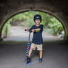 Jetson Scooters - Jupiter Kick Scooter (Black) - Collapsible Portable Kids Push Scooter - Lightweight Folding Design with High Visibility RGB Light Up LEDs on Stem, Wheels, and Deck