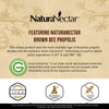 NaturaNectar Brown Bee Propolis - NSF Contents Certified - Premium Brazilian Propolis - 60 Capsules