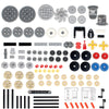UpGLeuch 117PCS Technic Gears and Axles Sets for Lego Technic Sets,Technic Parts and Pieces Bulk Building Block Accessories-Technic Replacement Connectors, Axles, Gears and Gears Rack, Worm, Pins