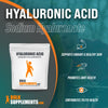 BULKSUPPLEMENTS.COM Hyaluronic Acid Powder - Hyaluronic Acid Supplements - Hyaluronic Acid 200mg - Hyaluronic Acid Food Grade - 200mg of Pure Hyaluronic Acid per Serving (50 Grams - 1.8 oz)