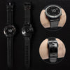 Abanen Leather Watch Bands for Fenix 6 / Fenix 5 / Fenix 7, QuickFit 22mm Soft Genuine Leather with Silicone Sweatproof Wrist Strap for Garmin Fenix 6 Pro/Sapphire,Instinct, EPIX 2,Approach S62/S60 (Black)
