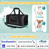 Petskd Pet Carrier 17x11x9.5 Alaska Airline Approved,Pet Travel Carrier Bag for Small Cats and Dogs, Soft Dog Carrier for 1-10 LBS Pets,Dog Cat Carrier with Safety Lock Zipper(Black)