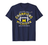 Michigan Wolverines 2024 Rose Bowl Champs Football Victory T-Shirt