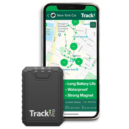 Tracki Pro GPS tracker for vehicles Long-Endurance Waterproof Industrial Asset real time Tracker 4G LTE, Long Battery Life 2-9 Month, Unlimited Distance, Subscription Required, Speed Monitor, Geofence