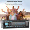 Qulokar Single DIN Multimedia Car Stereo Radio,7 Character LCD,Bluetooth with Hands Free Calling & Music Streaming,USB Playback & AUX Input,AM/FM Radio Receiver Wireless Remote Control Q6220