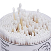 tifanso 500 Count Cotton Swabs, Natural Double Round Cotton Tip Cotton Buds with Strong Wooden Sticks for Ears, Cruelty-Free Ear Swabs, Wooden Cotton Sticks with Storage Box