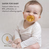 Natursutten Pacifiers 0-6 Months - 1-Pack Butterfly Shield Orthodontic Nipple Natural Rubber Safe & Soft BPA-Free Pacifiers for Breastfeeding Babies - Newborn Pacifiers Made in Italy