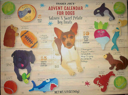 Trader Joe's Advent Calendar for Dogs - Salmon and Sweet Potato Dog Treats