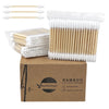 500 Pcs Cotton Swabs - Double Precision Tips Cotton Swabs With Bamboo Sticks, Ideal For Makeup Touch-ups & Cleaning (Double Pointed Shape)