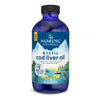 Nordic Naturals Arctic Cod Liver Oil, Lemon - 8 oz - 1060 mg Total Omega-3s with EPA & DHA - Heart & Brain Health, Healthy Immunity, Overall Wellness - Non-GMO - 48 Servings