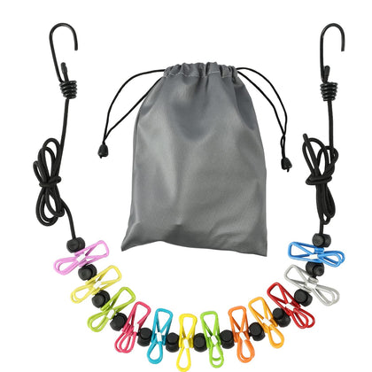 Retractable Portable Clothesline for Travel?Clothing line with 12 Clothes Clips, for Indoor Laundry Drying line,Outdoor Camping Accessories