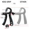 KDG Hand Grip Strengthener 2 Pack(Black) Adjustable Resistance 10-130 lbs Forearm Exerciser?Grip Strength Trainer for Muscle Building and Injury Recovery for Athletes