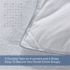 MAPLE DOWN Soft Queen Size Comforter Duvet Insert-Down Alternative Comforter Quilted with Corner Tabs-Lightweight Breathable Brushed Microfiber Machine Washable (White,90x90)