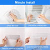 Diesisa Plastic Wall Mount Organizer, Adhesive Clear Acrylic Shelf, No Drilling Hang Walls, Adhesive Shelf with Self Adhesive Tape, for Bathroom, Pantry, Kitchen, Utility Room