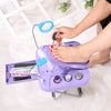 Pedicure Foot Rest With LED Magnifier And Drying Fan, Adjustable Foot Rest, Reinforced And Thickened,Stable And Easy For Pedicures At Home, With Storage Box,Beauty Pedicure kit