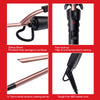 RED 1/4 Inch Thin Curling Iron, Pencil Curling Iron, Extra Small Ceramic Coating Barrel, Skinny Curling Iron Wand for Long & Short Hair