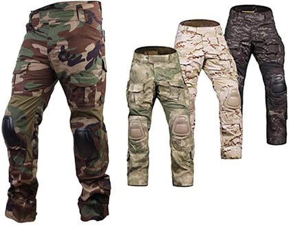 Emerson Airsoft Hunting Tactical Pants Combat Gen3 Pants with Knee Pad (US, Alpha, Medium, Regular, Regular, Woodland)