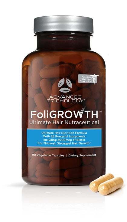 FoliGROWTH Hair Growth Supplement for Thicker Fuller Hair | Approved* by the American Hair Loss Association | Revitalize Thinning Hair, Backed by 20 Years of Experience in Hair Loss Treatment Clinics