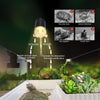 SILICAR Reptile Heat Lamp, Timing & Dimming UVB/UVA Basking Spot Lamp with Clip, Turtle Habitat Aquarium Basking Lamp for Reptile Turtle Lizard Snake-E27 50W 3 Bulbs Includes