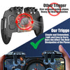 6 Trigger PUBG Mobile Controller,Mobile Game Controller for PUBG with 6 Trigger for Call of Duty/Fortnite/Knives Out/Rules of Survival,Mobile Triggers for 6 Fingers Compatible with iPhone Android iPad