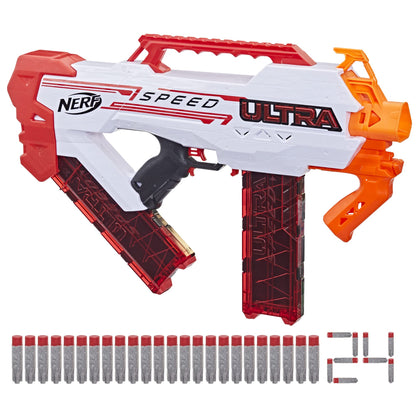 NERF Ultra Speed Fully Motorized Blaster, Fastest Firing Blaster, 24 AccuStrike Darts, Uses Only Ultra Darts