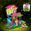 HOGOKIDS Tree House Building Set with LED Light - 622pcs Treehouse Building Blocks Toys, Friendship Forest House Building Kit With Animals, Xmas Birthday Gift for Kids Girls Boys Age 6 7 8 9 10 11 12+